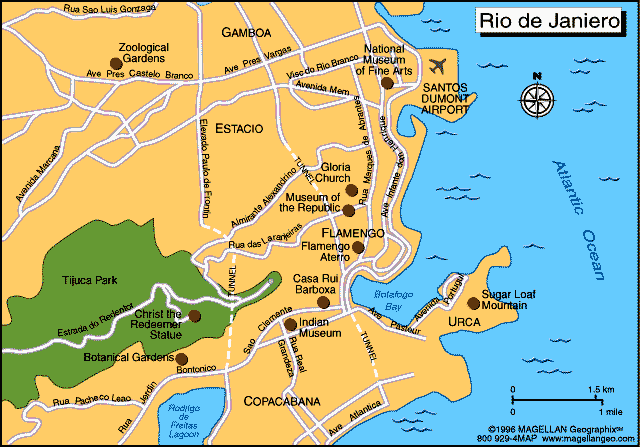 rio de janeiro city map